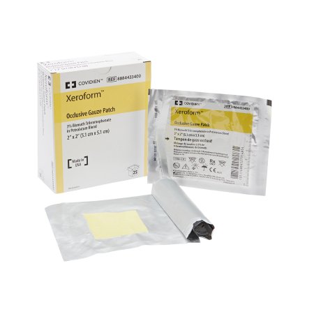 Cardinal  8884433400 Xeroform Petrolatum Impregnated Dressing Xeroform Occlusive Square 2 X 2 Inch Sterile