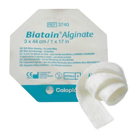 Coloplast  3740 Alginate Dressing Biatain 17-1/2 Inch Length Rope