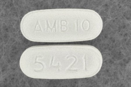 Aventis Pharmaceuticals  00024542131 Ambien Zolpidem Tartrate 10 mg Tablet Bottle 100 Tablets CIV