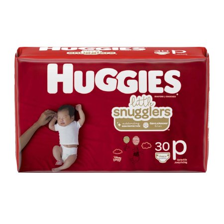 Kimberly Clark 67330 Unisex Baby Diaper Huggies Little Snugglers Preemie Disposable Heavy Absorbency