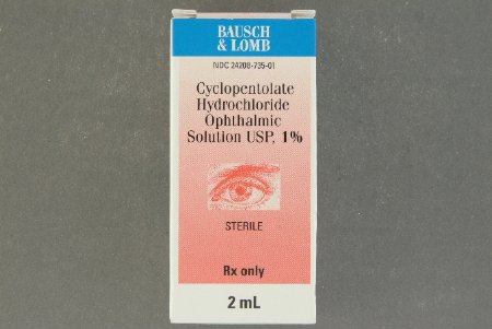 Bausch & Lomb  24208073506 Cyclopentolate HCl 1% Solution Dropper Bottle 15 mL