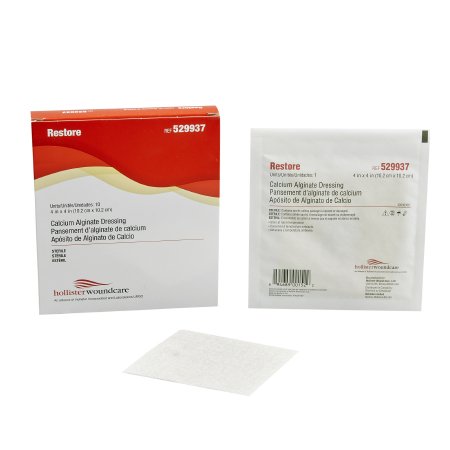 Hollister  529937 Alginate Dressing Restore 4 X 4 Inch Square