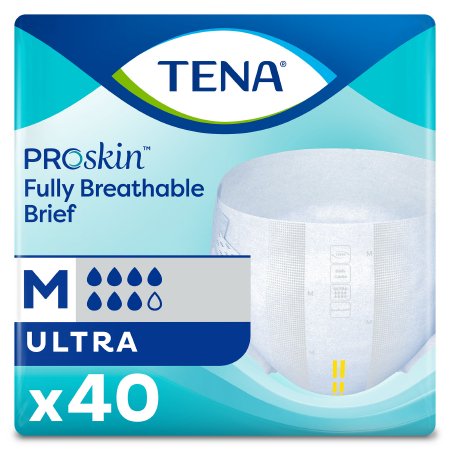 Essity HMS North America Inc 67200 Unisex Adult Incontinence Brief TENA ProSkin Ultra Medium Disposable Heavy Absorbency