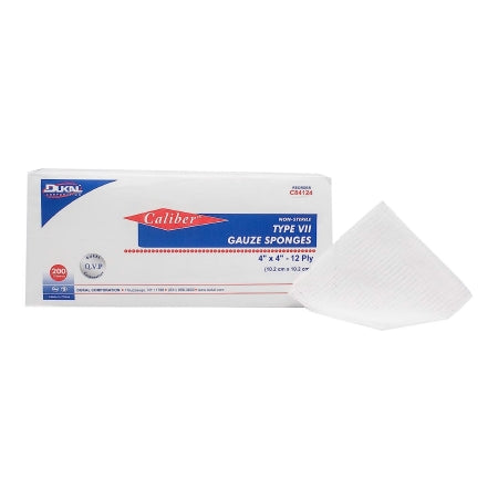 Dukal  C84124 Gauze Sponge Caliber 4 X 4 Inch 200 per Pack NonSterile 12-Ply Square