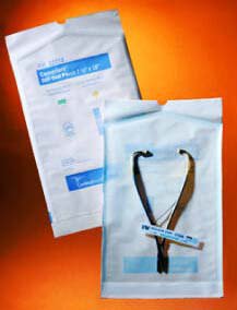 Cardinal  92713 Sterilization Pouch Ethylene Oxide (EO) Gas / Steam 7-1/2 X 13 Inch Transparent / White Self Seal Paper / Film