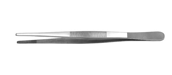 J&J Dressing Forceps Serrated 6" Ea