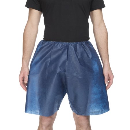 Graham Medical Products 10001 Exam Shorts MediShorts Large / X-Large Navy Blue Nonwoven Adult Disposable