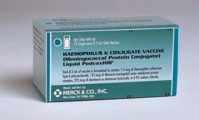 Merck  00006489700 PedvaxHIB Haemophilus Influenzae Type b Vaccine (Hib) Indicated for People 2 to 71 Months of Age 7.5 mcg / 0.5 mL Injection Single-Dose Vial 0.5 mL