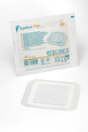 3M  3588 Transparent Film Dressing with Pad 3M Tegaderm Pad 6 X 6 Inch Frame Style Delivery Square Sterile