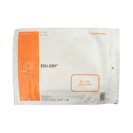 Smith & Nephew  5999009 Super Absorbent Dressing EXU-DRY Anti-Shear 9 X 15 Inch Rectangle