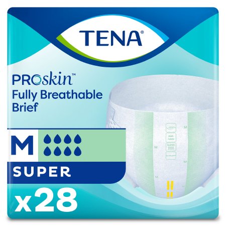 Essity HMS North America Inc 67401 Unisex Adult Incontinence Brief TENA ProSkin Super Medium Disposable Heavy Absorbency