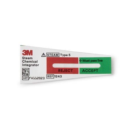 3M  1243B Attest Sterilization Chemical Integrator Strip Steam 2 Inch