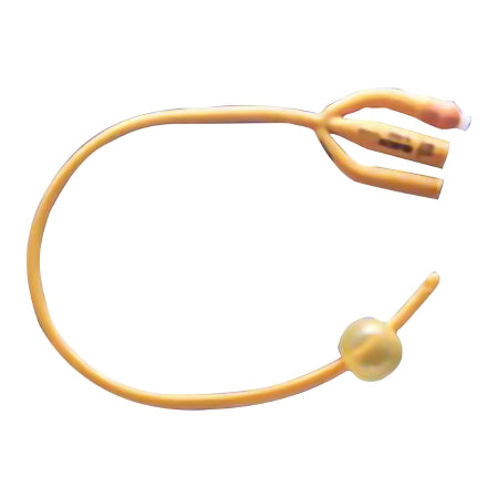 Teleflex LLC  183430220 Foley Catheter Rusch Gold 3-Way Standard Tip 30 cc Balloon 22 Fr. Silicone Coated Latex