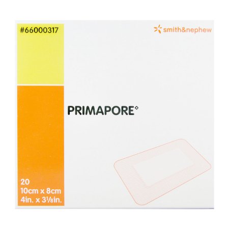 Smith & Nephew  66000317 Adhesive Dressing Primapore 3-1/8 X 4 Inch Rectangle Sterile