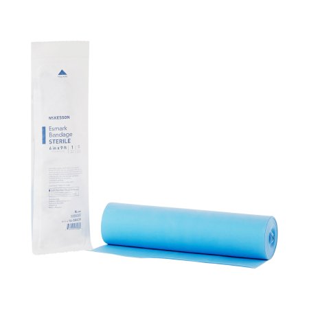 McKesson Brand 16-50609 Esmark Compression Bandage McKesson 6 Inch X 3 Yard No Closure Blue Sterile High Compression