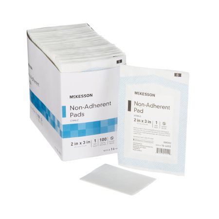 McKesson Brand 16-4292 Non-Adherent Dressing McKesson 2 X 3 Inch Sterile Rectangle