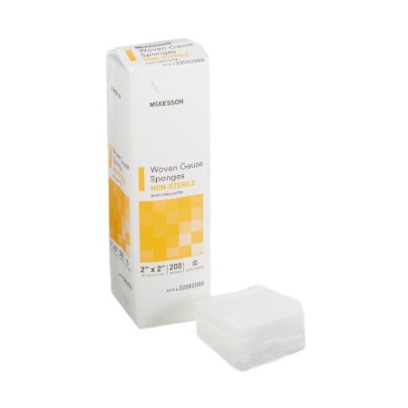 McKesson Brand 22082000 Gauze Sponge McKesson 2 X 2 Inch 200 per Pack NonSterile 8-Ply Square