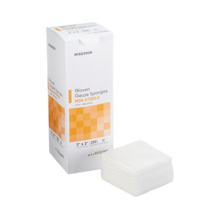 McKesson Brand 33122000 Gauze Sponge McKesson 3 X 3 Inch 200 per Pack NonSterile 12-Ply Square