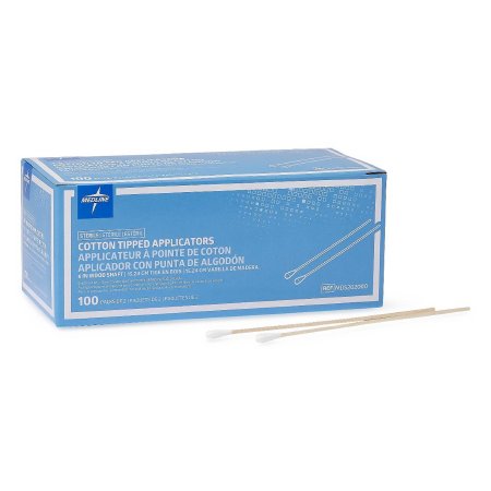 Medline  MDS202000 Swabstick Cotton Tip Wood Shaft 6 Inch Sterile 2 per Pack