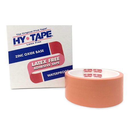 Hy-Tape International  110BLF Waterproof Medical Tape Hy-Tape Pink 1 Inch X 5 Yard Zinc Oxide Adhesive Zinc Oxide NonSterile