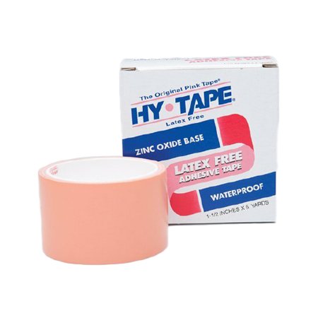 Hy-Tape International  120BLF Waterproof Medical Tape Hy-Tape Pink 2 Inch X 5 Yard Zinc Oxide Adhesive Zinc Oxide NonSterile