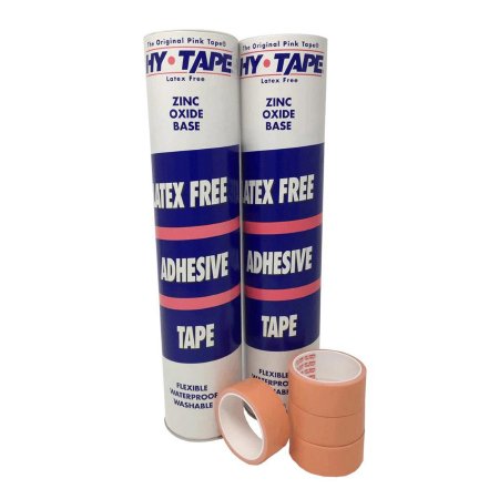 Hy-Tape International  5LF Waterproof Medical Tape Hy-Tape Pink 1/2 Inch X 5 Yard Zinc Oxide Adhesive Zinc Oxide NonSterile