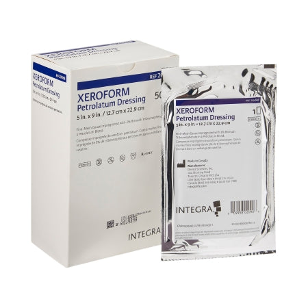 Gentell  DKC20068 Xeroform Petrolatum Impregnated Dressing Xeroform Rectangle 5 X 9 Inch Sterile