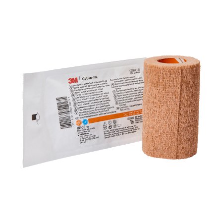 3M  2084S Cohesive Bandage 3M Coban LF 4 Inch X 5 Yard Self-Adherent Closure Tan Sterile Standard Compression