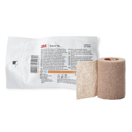 3M  2083S Cohesive Bandage 3M Coban LF 3 Inch X 5 Yard Self-Adherent Closure Tan Sterile Standard Compression