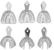 J&J Metal Impression Trays Full Arch Set Box/6