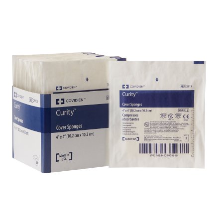 Cardinal  2913 Nonwoven Sponge Curity 4 X 4 Inch 2 per Pack Sterile 4-Ply Square
