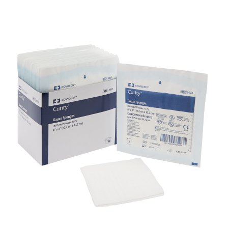 Cardinal  3033 Gauze Sponge Curity 4 X 4 Inch 2 per Pack Sterile 12-Ply Square
