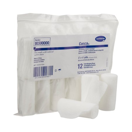 Hartmann  80300000 Conforming Bandage Conco 3 Inch X 4-1/10 Yard 12 per Pack NonSterile 1-Ply Roll Shape