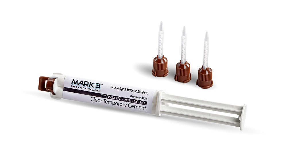 MARK3 Clear NE Temporary Cement Automix 5mL Syringe