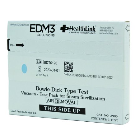 EDM 3 LLC  3980 HealthLink Sterilization Bowie-Dick Test Pack Steam