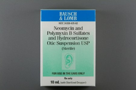 Bausch & Lomb  24208063562 Neomycin Sulfate / Polymyxin B Sulfate / Hydrocortisone 3.5% - 10,000 Unit - 1% Suspension Dropper Bottle 10 mL