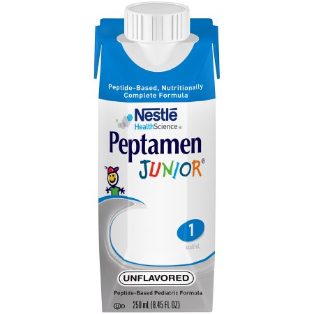 Nestle Healthcare Nutrition 9871616253 Pediatric Tube Feeding Formula Peptamen Junior 250 mL Carton Liquid Whey Protein Impaired GI Function