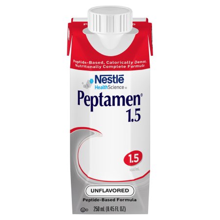 Nestle Healthcare Nutrition 00798716181921 Oral Supplement Peptamen 1.5 Unflavored Liquid 250 mL Carton