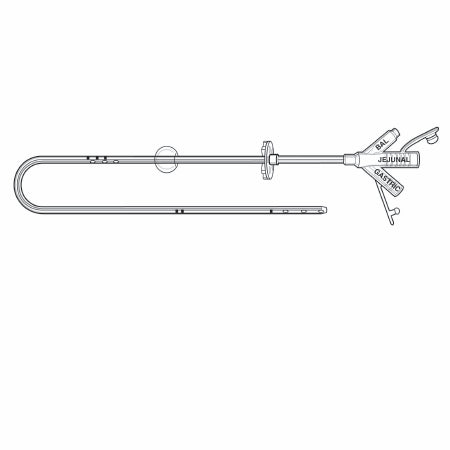 Avanos Medical Sales LLC 0250-18 Transgastric-Jejunal Feeding Tube MIC 18 Fr. 45 cm Tube Silicone Sterile