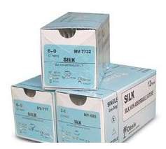 Covidien  S-346 Nonabsorbable Suture without Needle Sofsilk Silk Braided Size 0