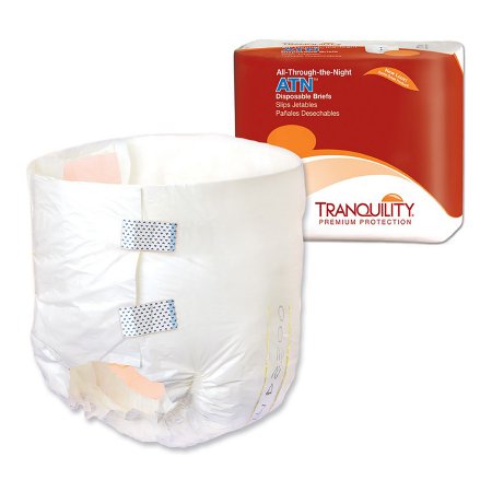 Principle Business Enterprises 2183 Unisex Adult Incontinence Brief Tranquility ATN X-Small Disposable Heavy Absorbency