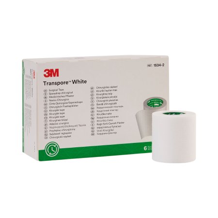 3M  1534-2 Medical Tape 3M Transpore White White 2 Inch X 10 Yard Plastic NonSterile