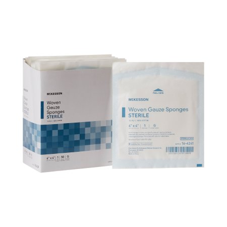 McKesson Brand 16-4241 Gauze Sponge McKesson 4 X 4 Inch 1 per Pack Sterile 12-Ply Square