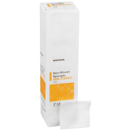 McKesson Brand 92242000 Nonwoven Sponge McKesson 2 X 2 Inch 200 per Pack NonSterile 4-Ply Square