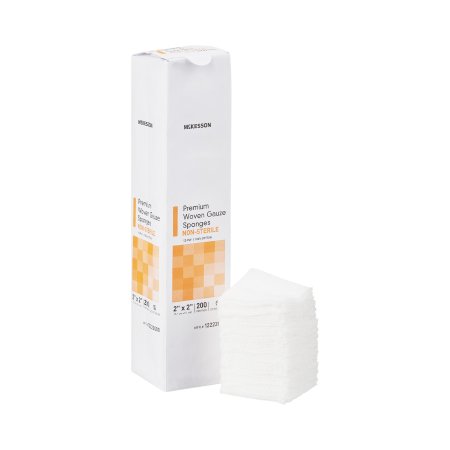 McKesson Brand 12222000 Gauze Sponge McKesson 2 X 2 Inch 200 per Pack NonSterile 12-Ply Square