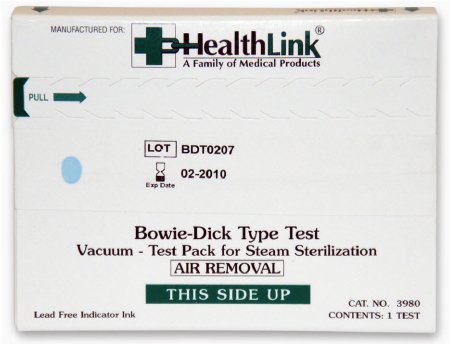 EDM 3 LLC  3975 HealthLink Sterilization Bowie-Dick Test Pack Steam