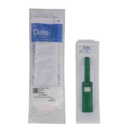 Dale Medical Products  316 Foley Catheter Holder Hold-N-Place 2 Inch Wide, Exclusive Stretch Material, Velcro Fastener