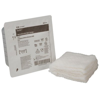 Cardinal  6662 Gauze Sponge Kerlix AMD 6 X 6-3/4 Inch 2 per Pack Sterile 12-Ply PHMB Rectangle