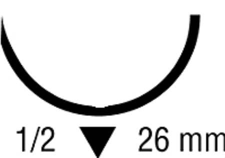 Medtronic MITG  CG-415 Absorbable Suture with Needle Chromic Gut GS -10 1/2 Circle Reverse Cutting Needle Size 3 - 0