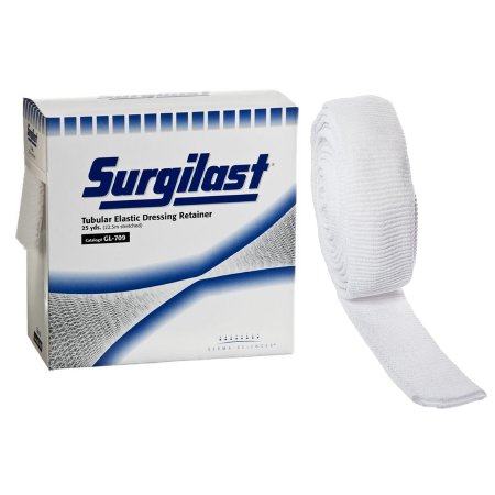 Gentell  GL709 Elastic Net Retainer Dressing Surgilast Tubular Elastic 25 Yard Size 8 White Medium Chest / Back / Perineum / Axilla NonSterile